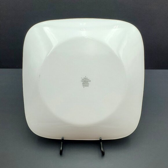 Corelle Mandarin Flower Dinner Plates Corning Red Black Flowers White Plates - Picture 3 of 11